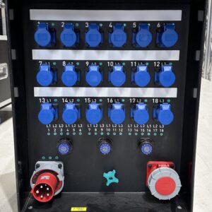 Type HP318 Distro (63A/3 - 18x 16A/1, 3x Socapex, 63A/3 through)
