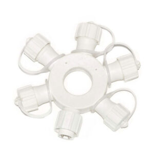 5 Port Ring Connector, Connectable (White)