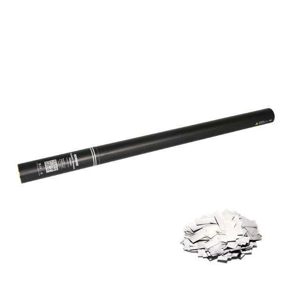 80cm Handheld Silver Confetti