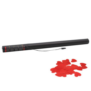 80cm Red Heart Confetti Electric