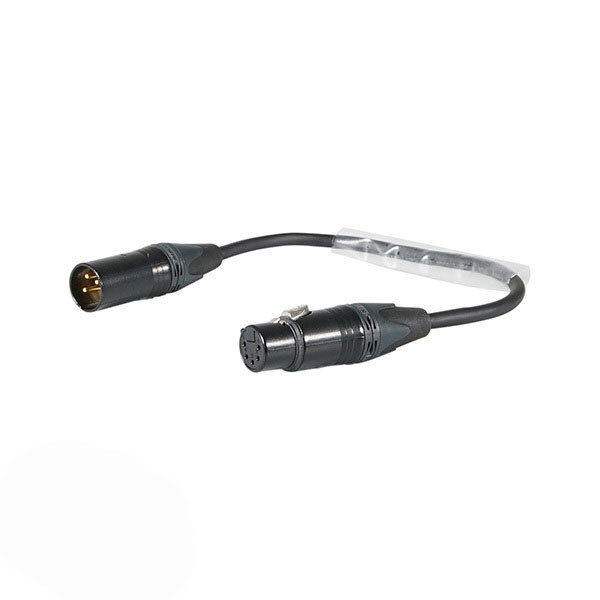 DMX Adaptor 3-Pin Male XLR - 5-Pin Female XLR
