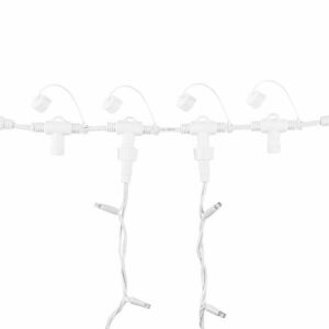 White Connectable Curtain Connector, 9 Ports Fairy Lights